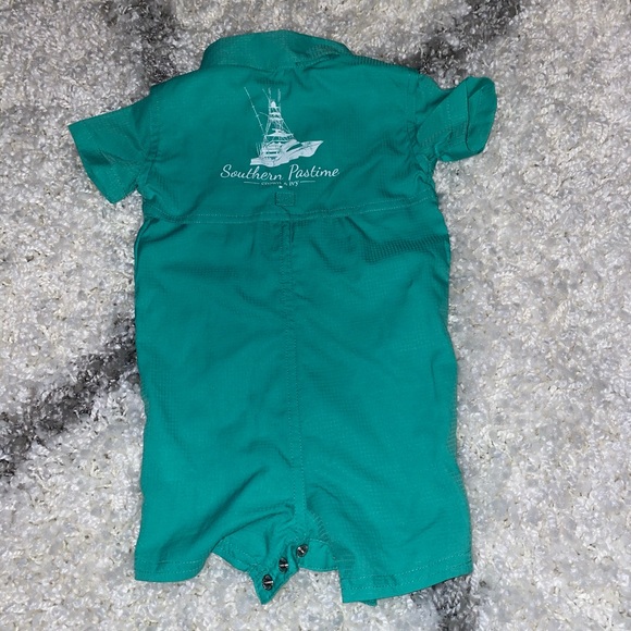Crown and ivy fisher romper euc 6 months-green - Picture 3 of 4